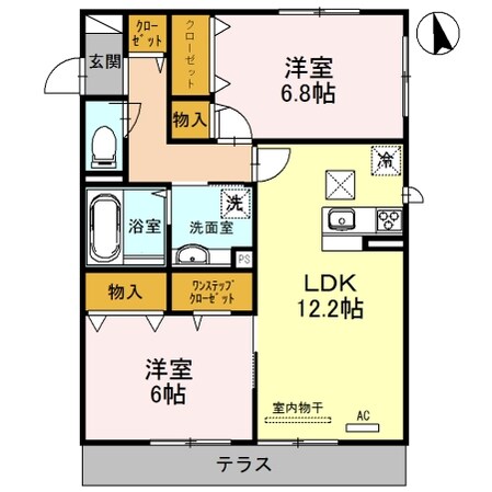 Friend Esakahigashiの物件間取画像